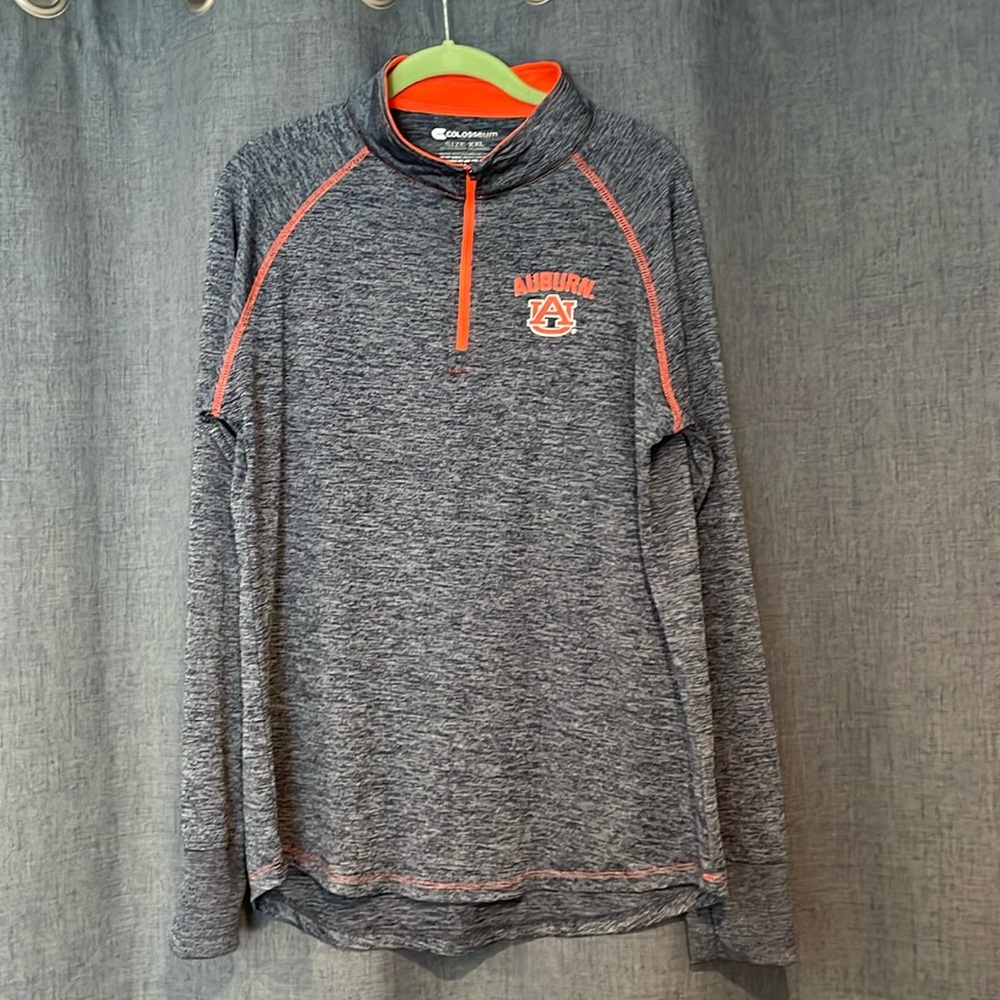 Auburn Tigers Colosseum Women's Bikram 1/4 Zip Long Sleeve Jacket - Navy